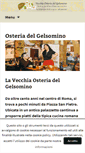 Mobile Screenshot of osteriadelgelsomino.com