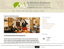 Tablet Screenshot of osteriadelgelsomino.com